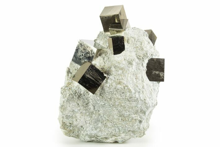 Amazing Natural Pyrite Cube Cluster - Navajun, Spain #343148